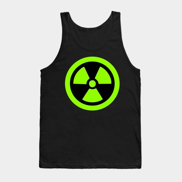 Green Radioactive Tank Top by XOOXOO